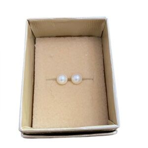 Large Faux Pearl Earrings
